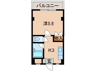 プラティＫ東松江の物件間取画像